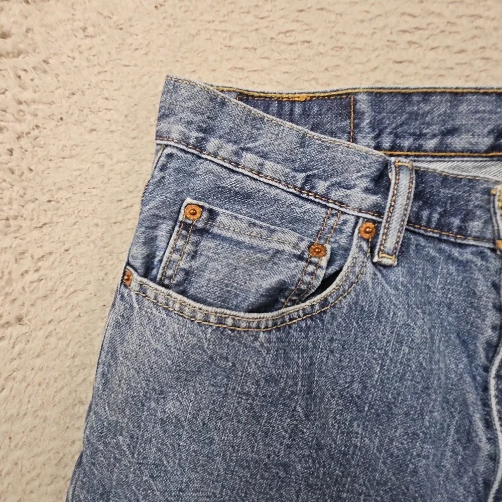 Levis 550 Jean Shorts Mens 33 Blue Denim Skater Normcore Dad Jorts Blokecore
